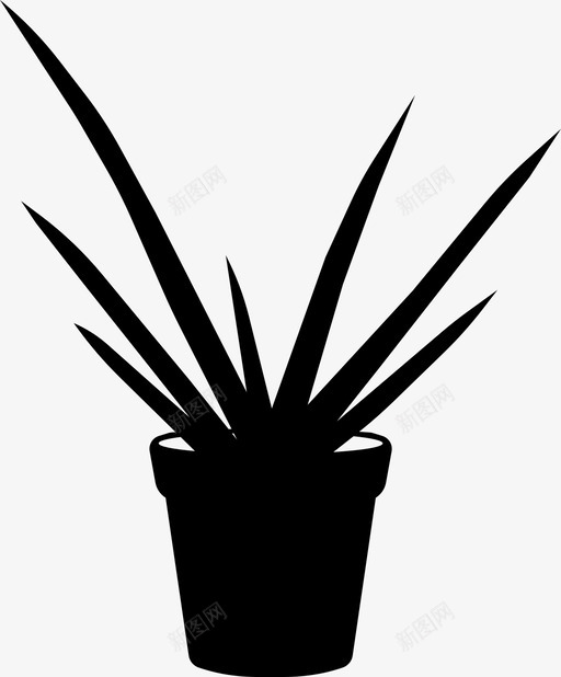 室内植物仙人掌蕨类植物图标svg_新图网 https://ixintu.com 仙人掌 室内植物 盆栽植物 蕨类植物