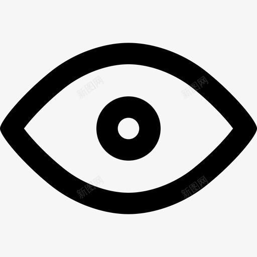 眼睛人眼视图图标svg_新图网 https://ixintu.com 人眼 内容编辑4像素笔划48x48像素 眼睛 视图 视图模式 视觉