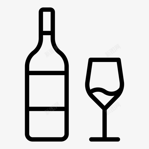 酒瓶子庆典图标svg_新图网 https://ixintu.com 庆典 瓶子 酒 酒杯 食物烹饪