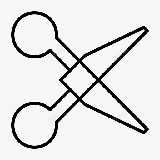 剪刀理发图标svg_新图网 https://ixintu.com 剪刀 理发