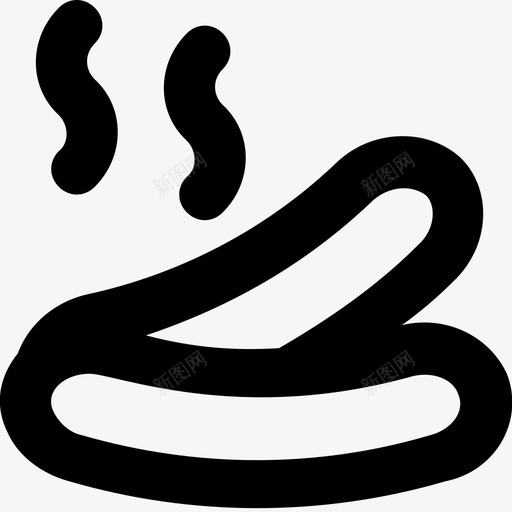 萨拉米斯烧烤腊肠图标svg_新图网 https://ixintu.com 卷饼 烧烤 腊肠 萨拉米斯 食物平滑线图标 香肠