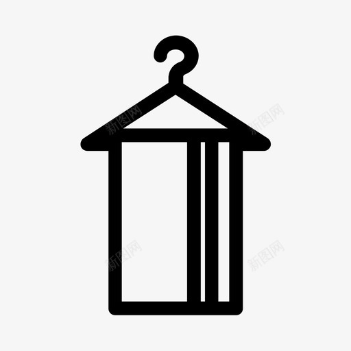 毛巾浴室衣架图标svg_新图网 https://ixintu.com 家具和家居装饰 毛巾 浴室 游泳池 衣架