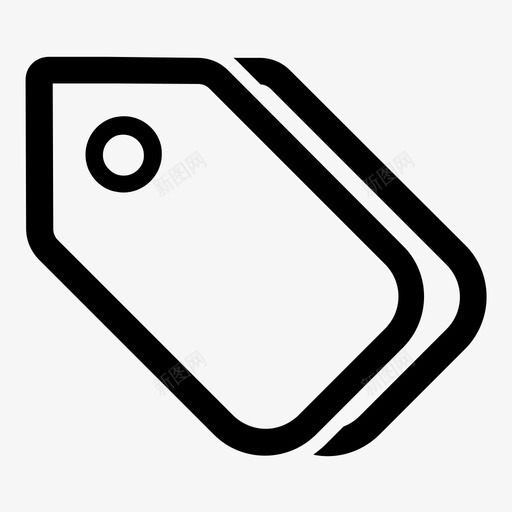 标签价格标签销售标签图标svg_新图网 https://ixintu.com 价格标签 标签 线性正方形 销售标签