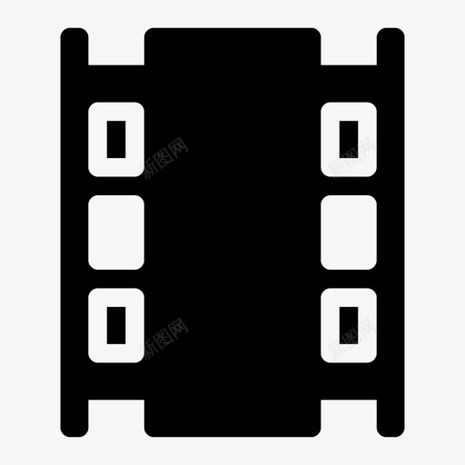 胶片带照相机胶片电影院图标svg_新图网 https://ixintu.com 照相机胶片 电影院 胶卷 胶片带 负片
