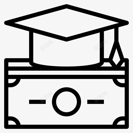 学生贷款预算债务图标svg_新图网 https://ixintu.com 债务 在线教育 学生贷款 学者 教育 预算