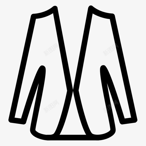 外套时装夹克图标svg_新图网 https://ixintu.com 外套 大衣 夹克 时装 时装和服装系列 男士 长外套