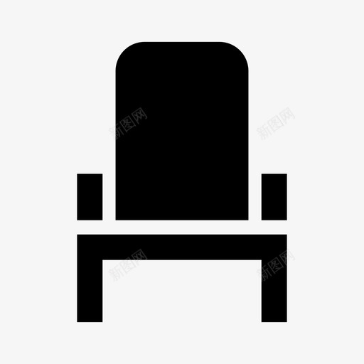 椅子材料界面图标svg_新图网 https://ixintu.com 材料界面 椅子