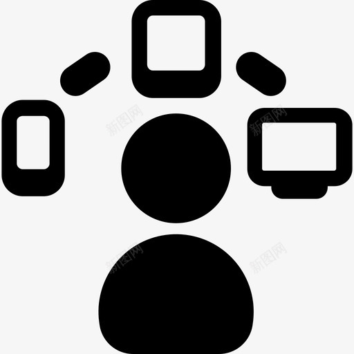 设备连接计算机云开发图标svg_新图网 https://ixintu.com 云开发 计算机 设备连接