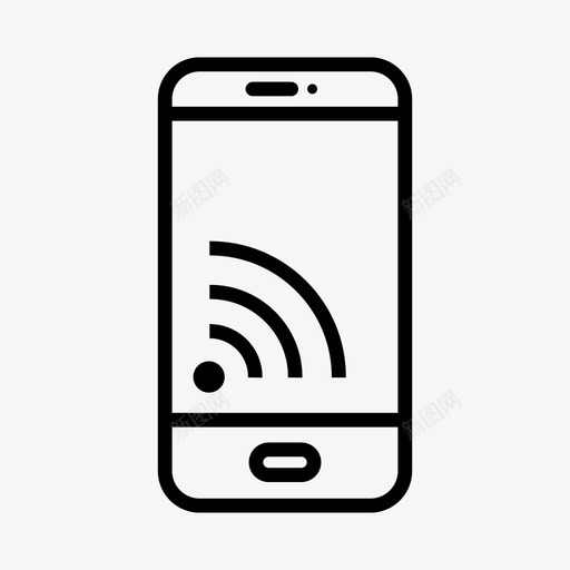 移动热点互联网wifi图标svg_新图网 https://ixintu.com wifi 互联网 移动热点