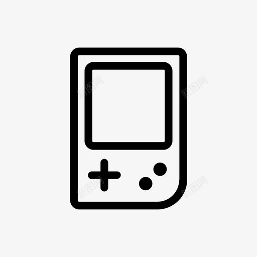gameboy控制台游戏便携图标svg_新图网 https://ixintu.com gameboy控制台 便携 游戏