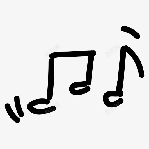 乐谱作曲手绘图标svg_新图网 https://ixintu.com 乐谱 作曲 手绘