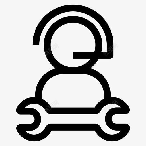 技术支持助理聊天图标svg_新图网 https://ixintu.com 助理 帮助 技术支持 杂项vi提纲 聊天