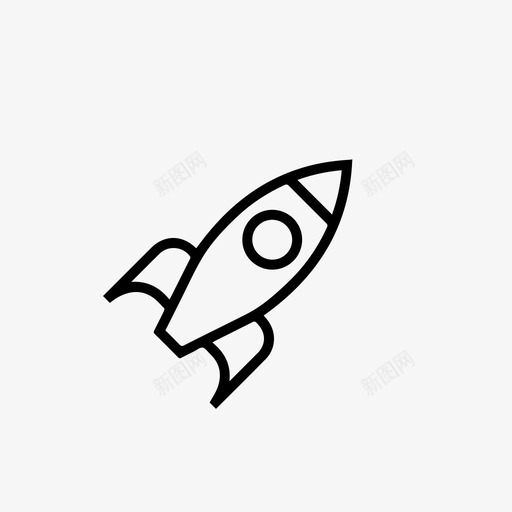 火箭导弹太空图标svg_新图网 https://ixintu.com 太空 太空火箭 宇宙飞船 导弹 火箭