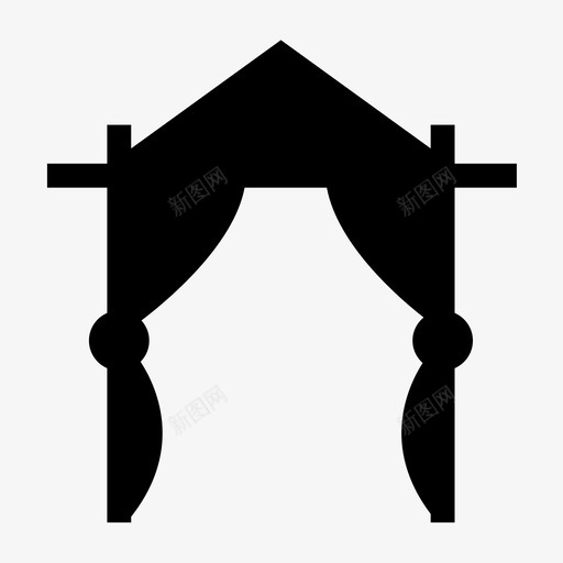 结婚拱门婚礼拱门庆祝图标svg_新图网 https://ixintu.com 婚姻 婚礼拱门 庆祝 爱情 结婚拱门