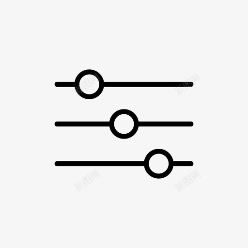偏好调整图标svg_新图网 https://ixintu.com 偏好 调整