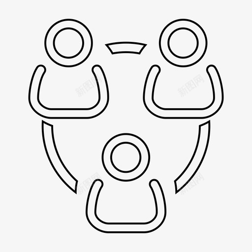 团队焦点小组小组工作图标svg_新图网 https://ixintu.com 团队 小组工作 焦点小组 符号