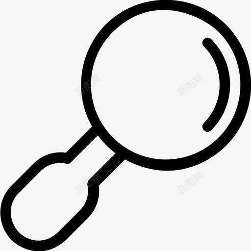 放大镜搜索工具缩放图标svg_新图网 https://ixintu.com 搜索工具 放大镜 科技平滑线图标 缩放