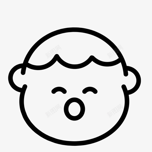 宝贝可爱表情图标svg_新图网 https://ixintu.com 可爱 宝贝 宝贝表情 脸 表情