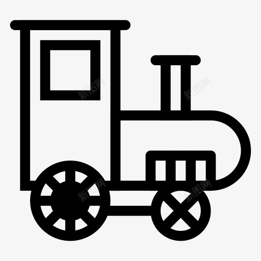 火车玩具运输图标svg_新图网 https://ixintu.com 旅行 火车 玩具 车辆 运输 运输线图标