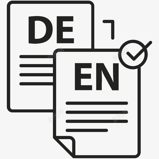 detoen翻译英语德语图标svg_新图网 https://ixintu.com detoen翻译 德语 翻译图标集 英语