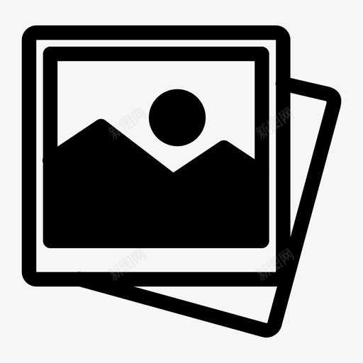 照片堆栈相册图库图标svg_新图网 https://ixintu.com 图库 图片 摄影 照片堆栈 相册