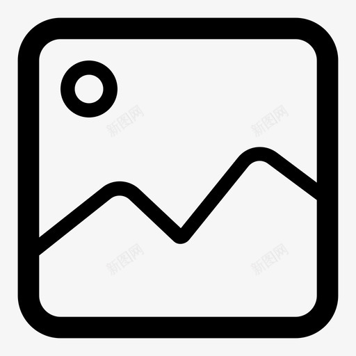 图像线性正方形图标svg_新图网 https://ixintu.com 图像 图片 线性正方形