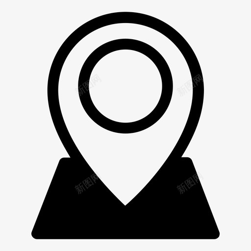 占位符gps位置图标svg_新图网 https://ixintu.com gps 位置 占位符 地图 点 移动
