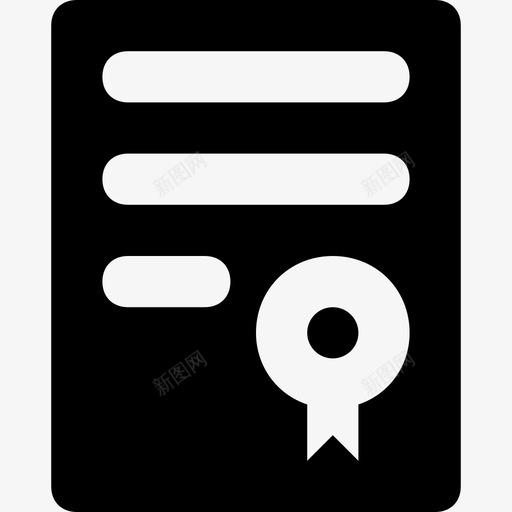 学位证书文凭图标svg_新图网 https://ixintu.com 学位 学校和教育字形图标 执照 文凭 证书