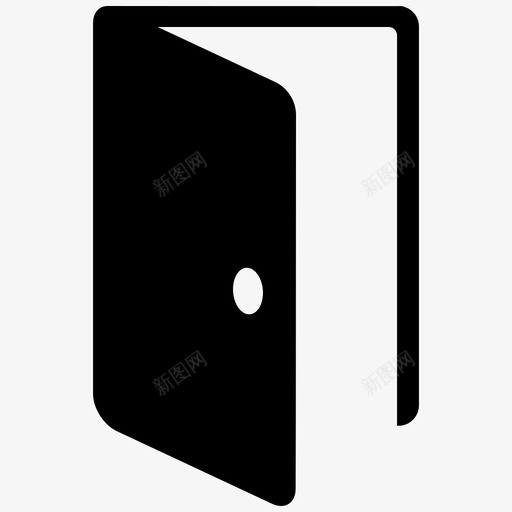 门进入退出图标svg_新图网 https://ixintu.com 房屋 打开 界面元素图示符 进入 退出 门