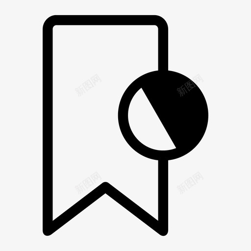封锁标记书签标记图标svg_新图网 https://ixintu.com 书签 封锁标记 标记