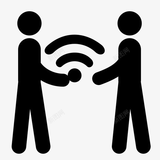 送货wifi盒子快递图标svg_新图网 https://ixintu.com 互联网 包装 发货 快递 盒子 送货wifi