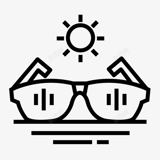 太阳镜时尚夏季图标svg_新图网 https://ixintu.com 夏季 太阳镜 时尚