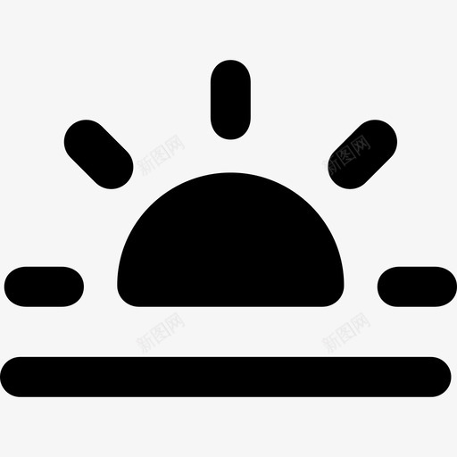 日落天气城市旅游图标svg_新图网 https://ixintu.com 城市旅游 天气 日落
