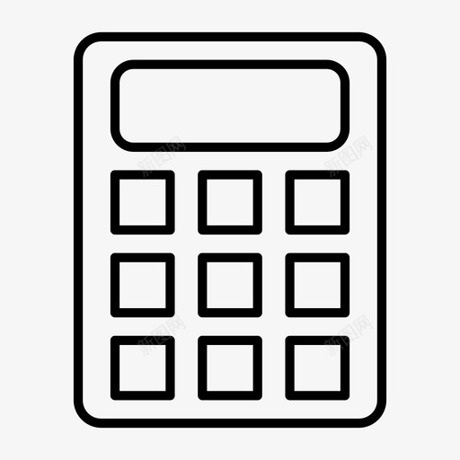 计算器会计银行图标svg_新图网 https://ixintu.com 会计 数学 计算器 货币 银行