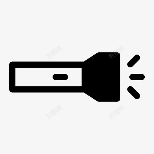 手电筒明亮照明图标svg_新图网 https://ixintu.com 发光 手电筒 明亮 灯 照明