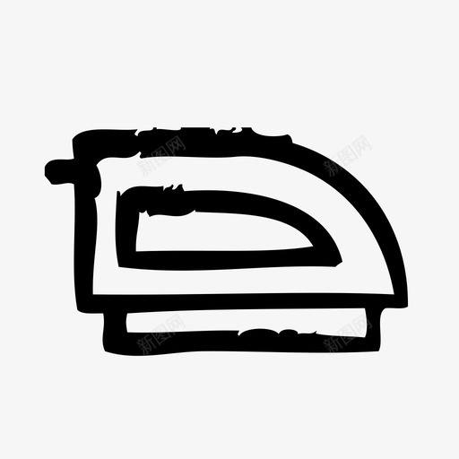 熨斗设备电子产品图标svg_新图网 https://ixintu.com 小工具 熨斗 电子产品 硬件 草图 设备
