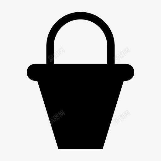 沙滩桶容器桶图标svg_新图网 https://ixintu.com 夏天 容器 桶 沙滩桶 船