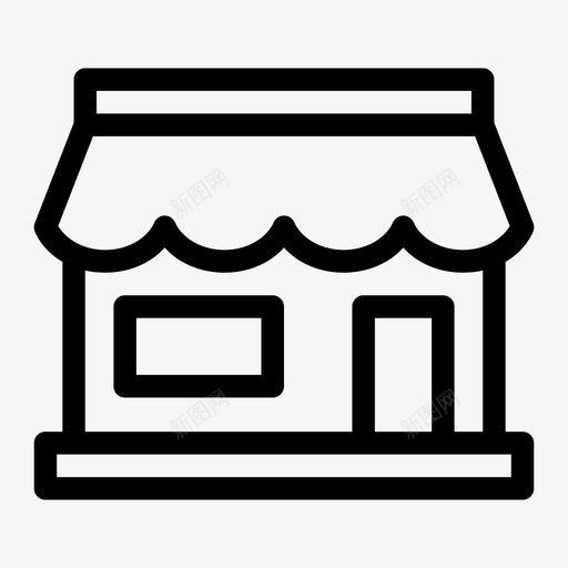 商店咖啡馆商场图标svg_新图网 https://ixintu.com 咖啡馆 商场 商店