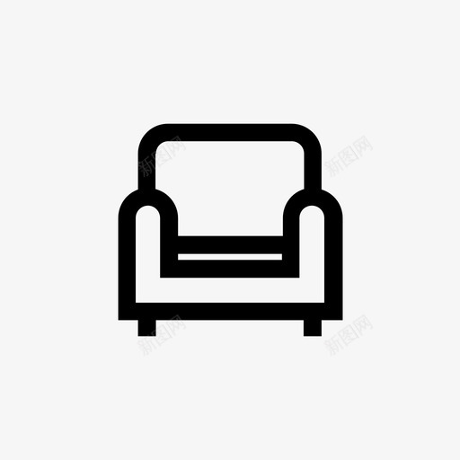 采购产品扶手椅家具座椅图标svg_新图网 https://ixintu.com 家具 家具和家居装饰 座椅 采购产品扶手椅