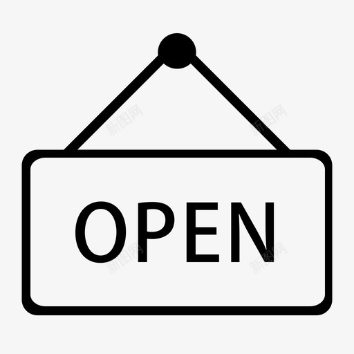 OPEN虚线svg_新图网 https://ixintu.com OPEN虚线