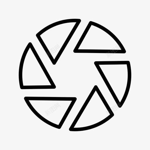 快门照相机镜头图标svg_新图网 https://ixintu.com 快门 摄影 照相机 通用 镜头