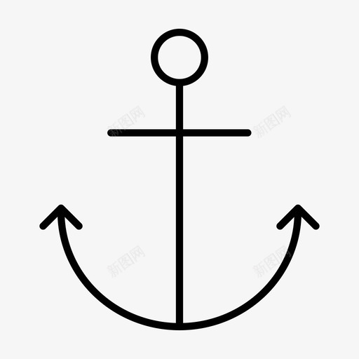锚海军航海图标svg_新图网 https://ixintu.com 海军 海军精品 游艇 航海 船 锚