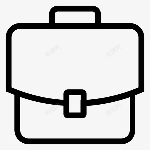 公文包手袋钱图标svg_新图网 https://ixintu.com 书包 公文包 手提箱 手袋 教育线图标 钱