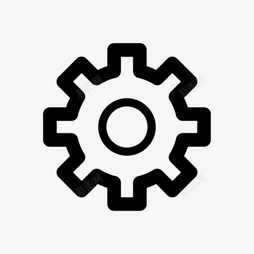 配置轮齿轮设置图标svg_新图网 https://ixintu.com 设置 配置轮 齿轮