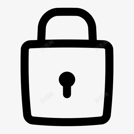 锁隐私安全图标svg_新图网 https://ixintu.com 安全 用户界面 锁 隐私