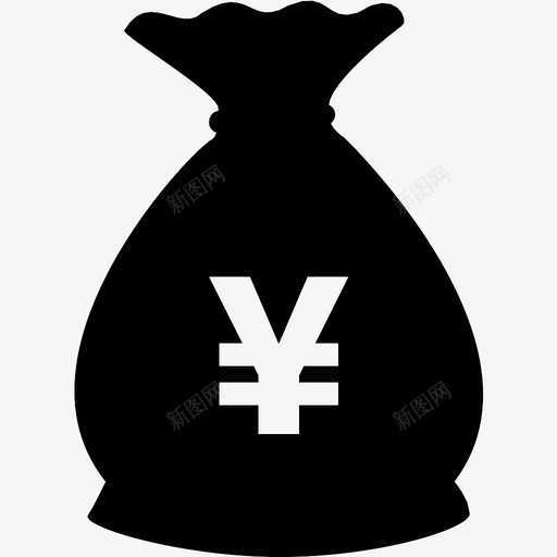 一袋钱买价图标svg_新图网 https://ixintu.com 一袋钱 买 价 卖