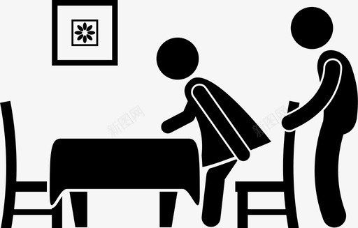 礼貌约会用餐图标svg_新图网 https://ixintu.com 优雅 体贴 敏感 用餐 礼貌 约会 绅士