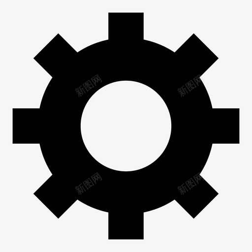 齿轮调整修改图标svg_新图网 https://ixintu.com 修改 修理 实体网络图标 设置 调整 齿轮