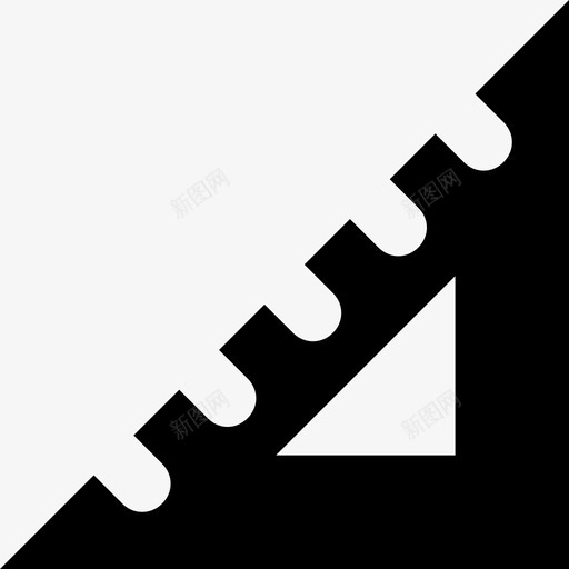 度正方形绘图几何工具图标svg_新图网 https://ixintu.com 几何工具 学校和教育字形图标 度正方形 测量 绘图 设置正方形