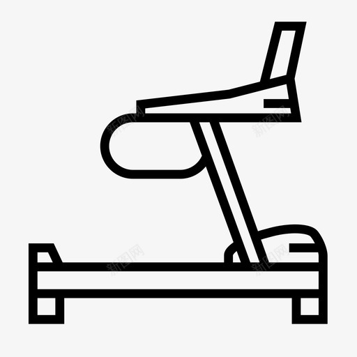 跑步机健身健身房图标svg_新图网 https://ixintu.com 健身 健身房 跑步 跑步机 运动